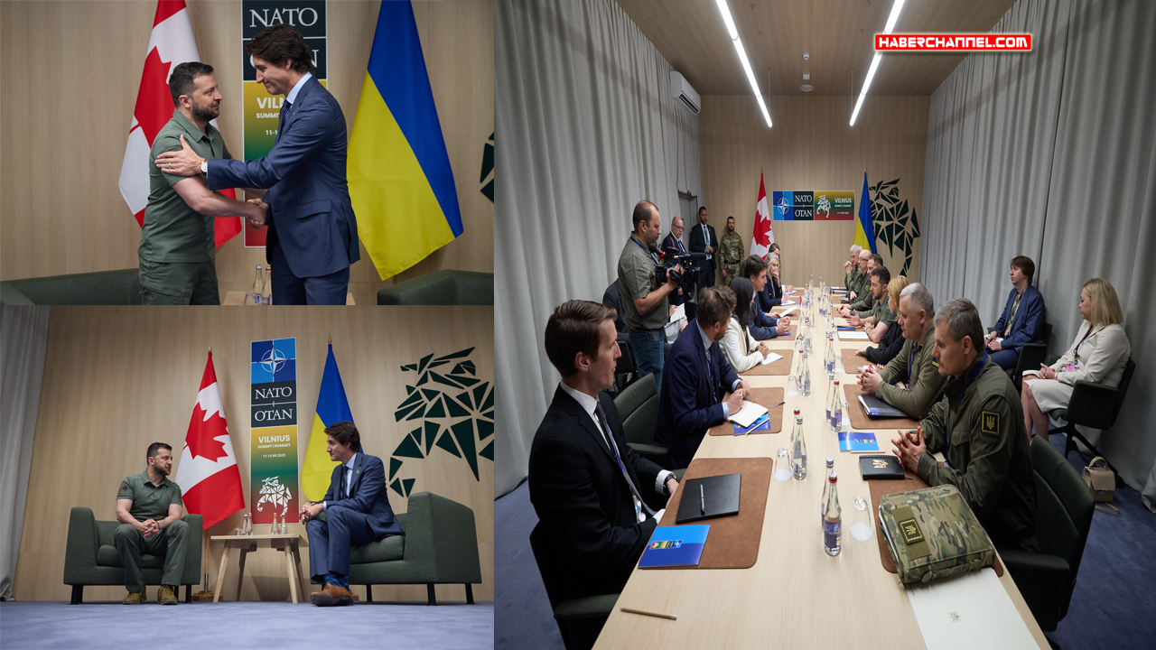 Zelenski, Litvanya'da Kanada Başbakanı Trudeau ile görüştü