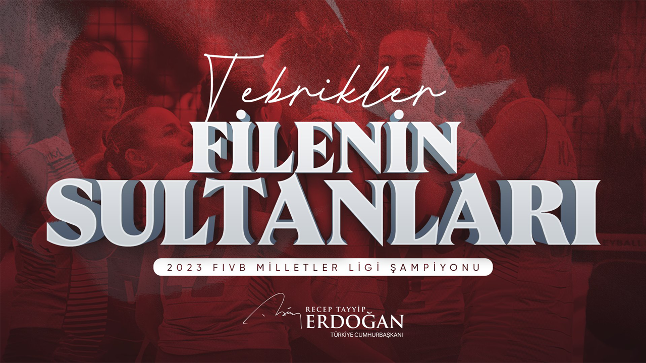 Cumhurbaşkanı Erdoğan'dan 'Filenin Sultanları'na tebrik