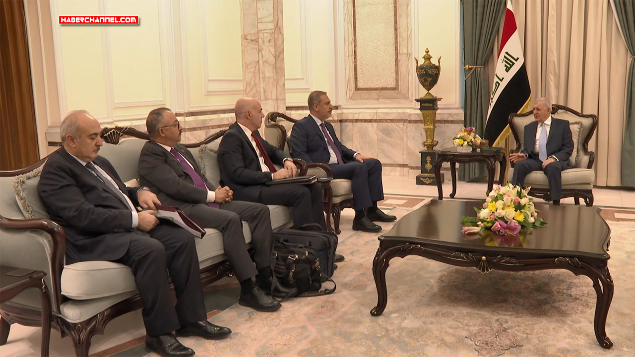 Dışişleri Bakanı Fidan, Irak Cumhurbaşkanı Reşit ile görüştü