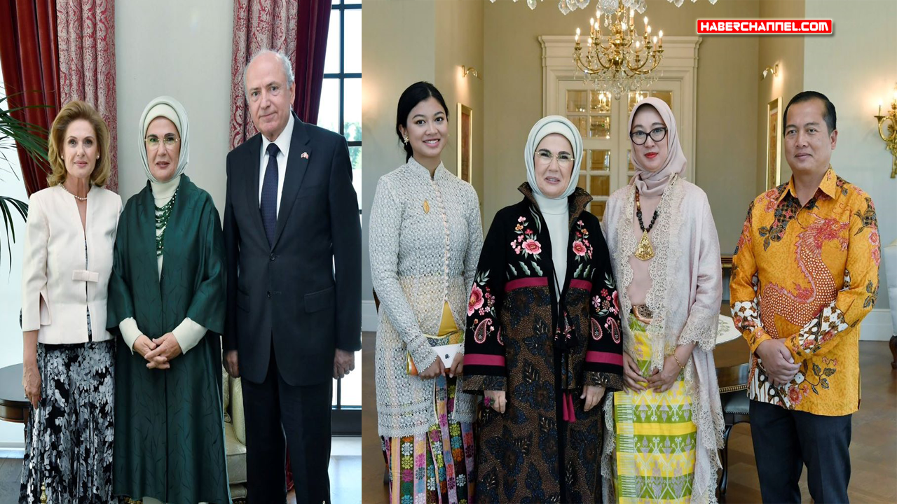 Emine Erdoğan, eylülde görev süresi dolacak büyükelçi ve eşleriyle bir araya geldi...