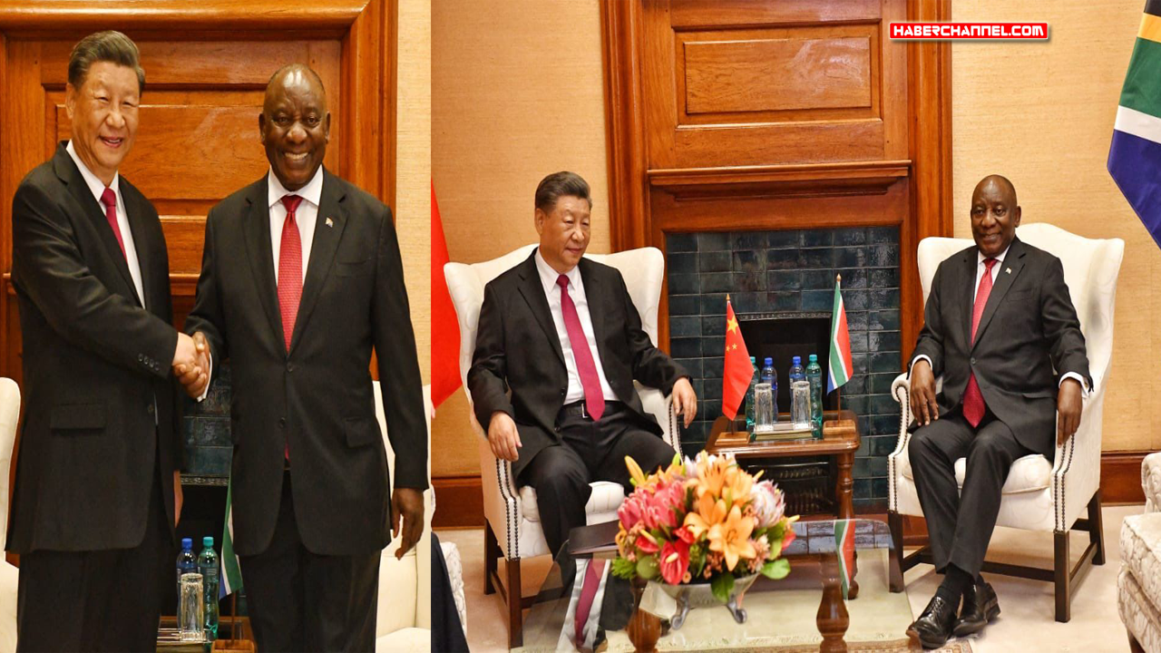 Çin Devlet Başkanı Cinping, Güney Afrikalı mevkidaşı Ramaphosa ile görüştü...