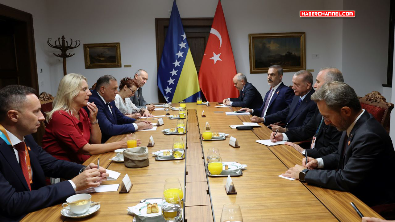 Cumhurbaşkanı Erdoğan, Macaristan'da Bosna Hersek heyetini kabul etti