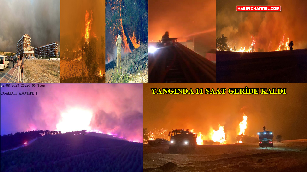 Çanakkale'de orman yangını; 9 köy boşaltıldı