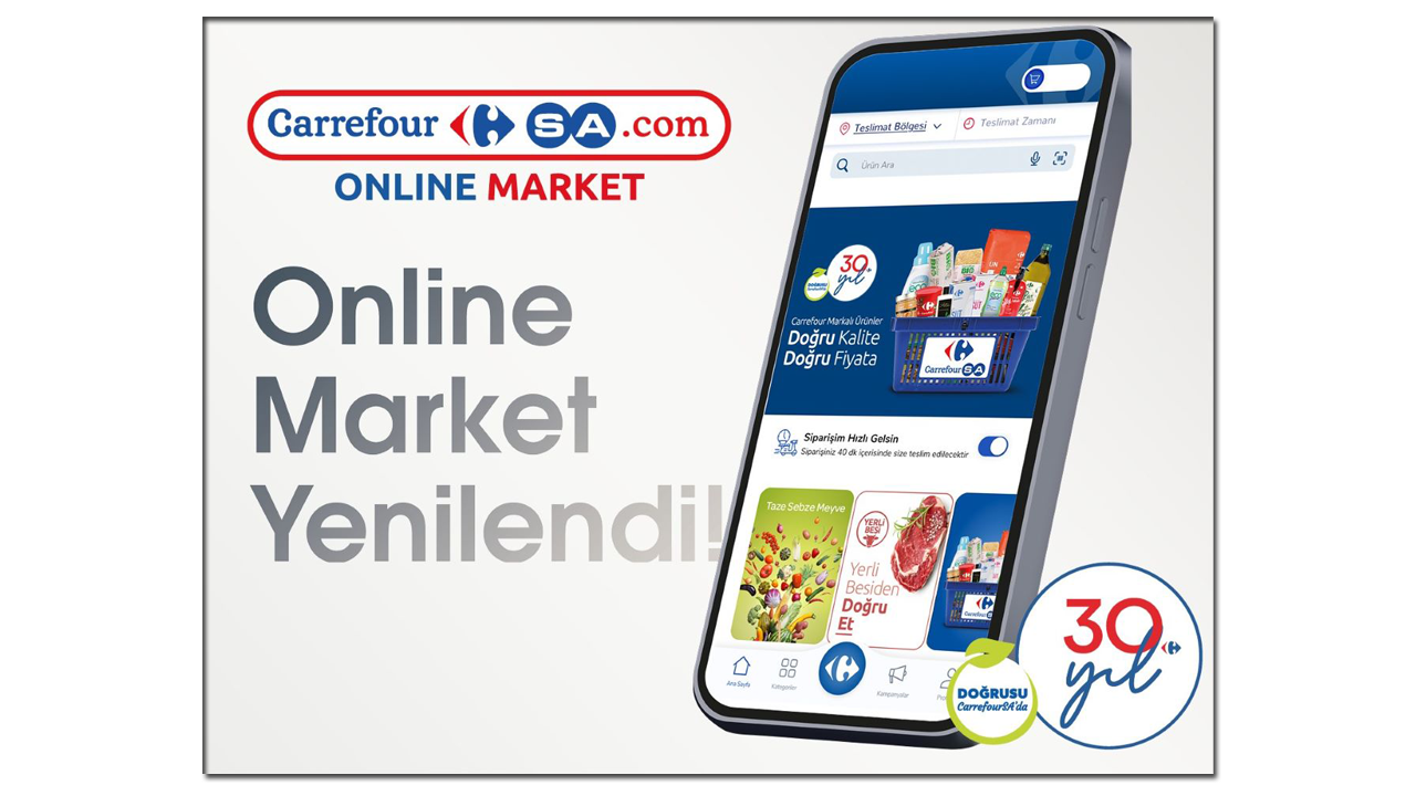 CarrefourSA, online market uygulamasını yeniledi...