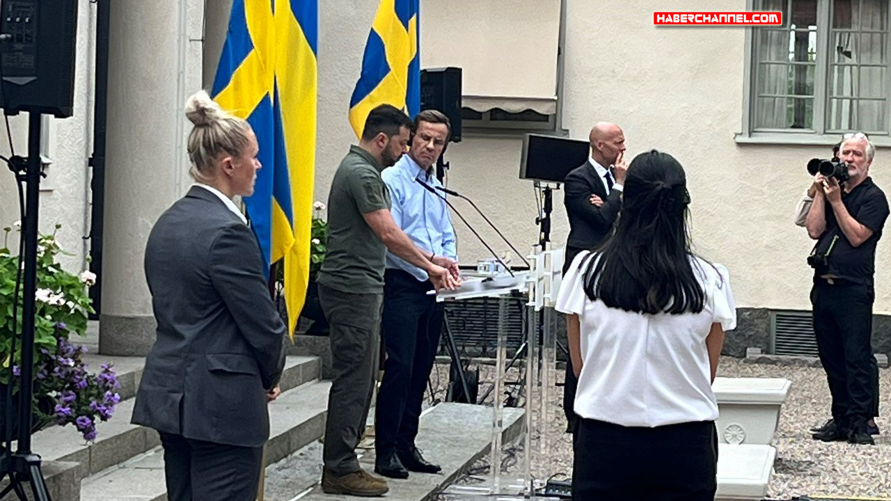 Ukrayna Devlet Başkanı Volodimir Zelenski, İsveç’e geldi