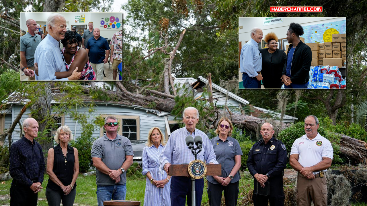 ABD Başkanı Biden, Florida’daki kasırgadan etkilenen aileleri ziyaret etti