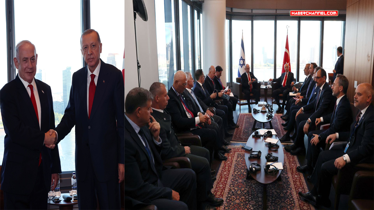 Cumhurbaşkanı Erdoğan, New York'ta İsrail Başbakanı Netanyahu ile görüştü