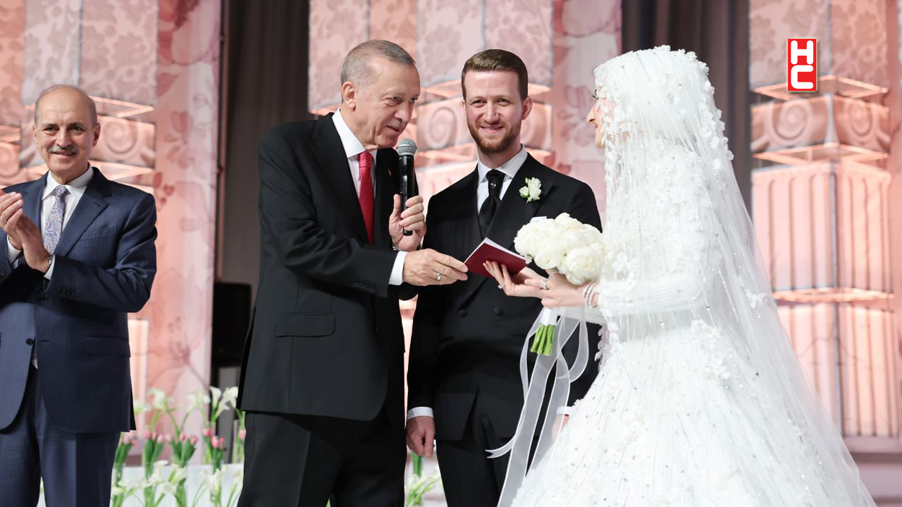 Cumhurbaşkanı Erdoğan, yeğeni Usame Erdoğan'ın nikah törenine katıldı