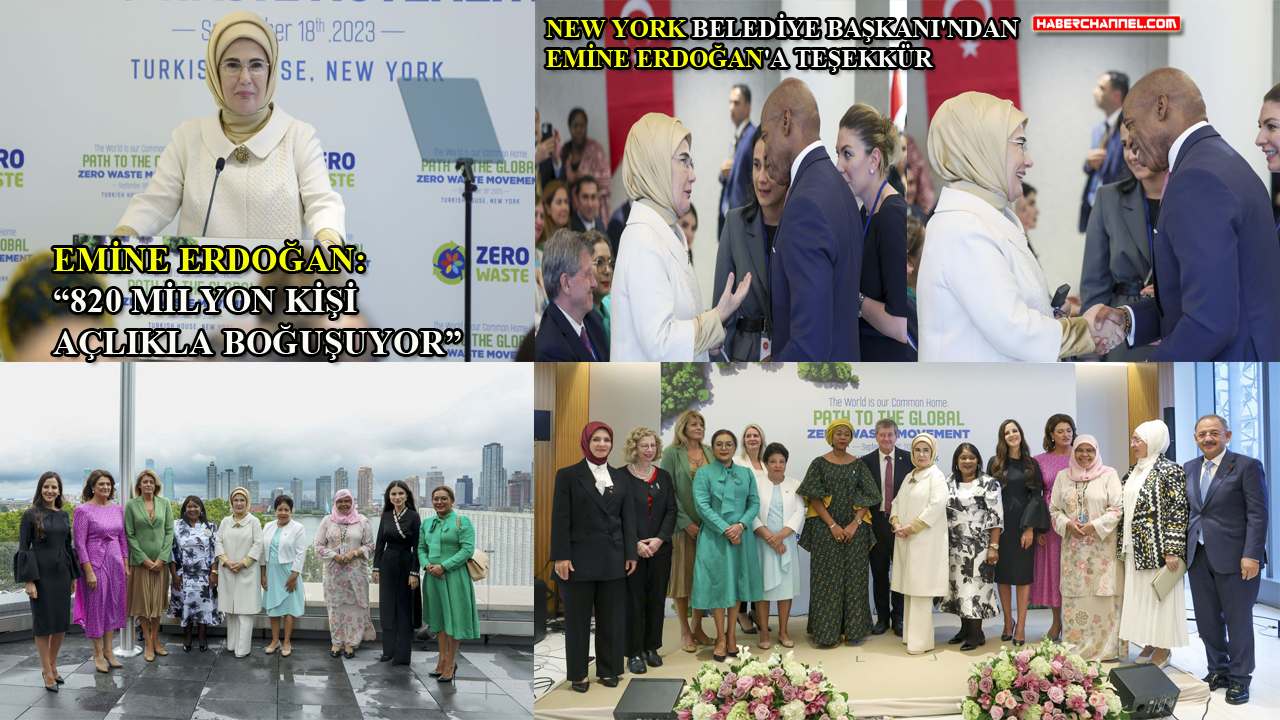 Emine Erdoğan, New York'ta ‘Küresel Sıfır Atık Hareketine Doğru’ programına katıldı