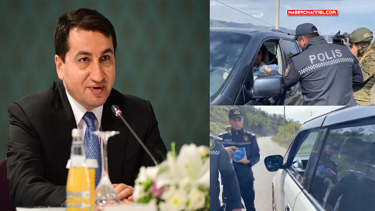 Azerbaycan polisi, Karabağ’daki Ermeni sivillerin ihtiyaçlarını karşılıyor...