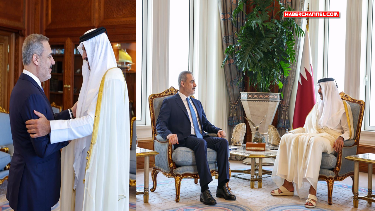 Bakan Hakan Fidan, Doha'da Katar Emiri Şeyh Al Sani ile görüştü