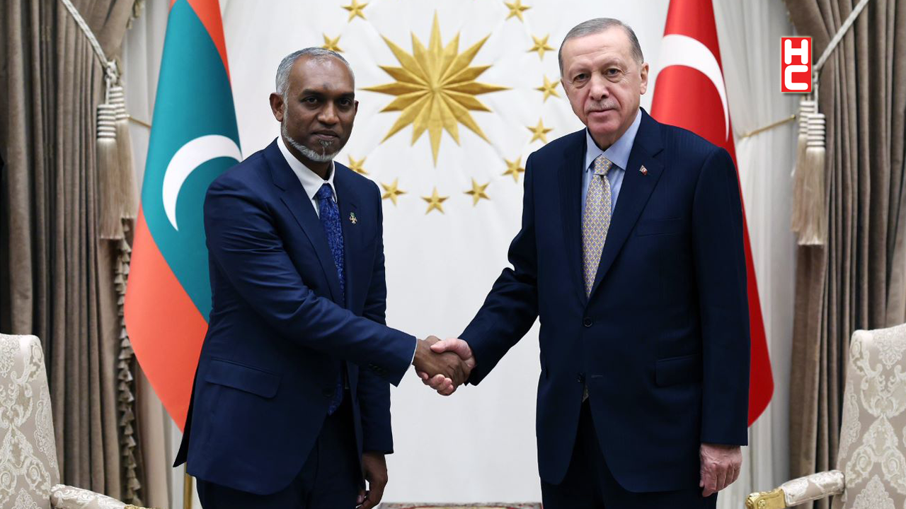 Cumhurbaşkanı Erdoğan, Maldivler Cumhurbaşkanı Muizzu'yu kabul etti