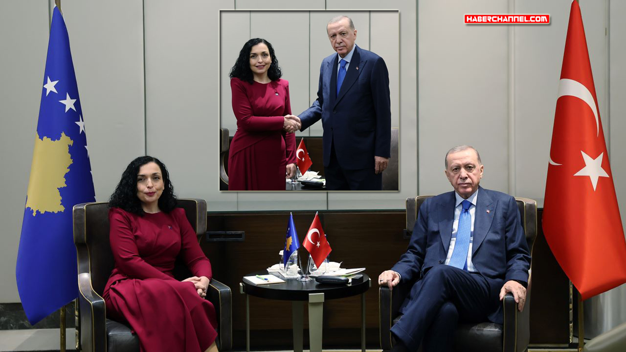 Cumhurbaşkanı Erdoğan, Kosova Cumhurbaşkanı Vjosa Sadriu ile görüştü