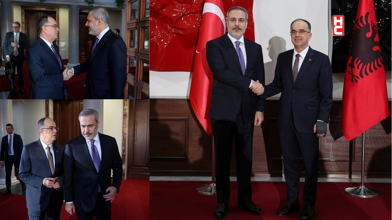 Bakan Fidan, Tiran'da Arnavutluk Cumhurbaşkanı Begaj tarafından kabul edildi