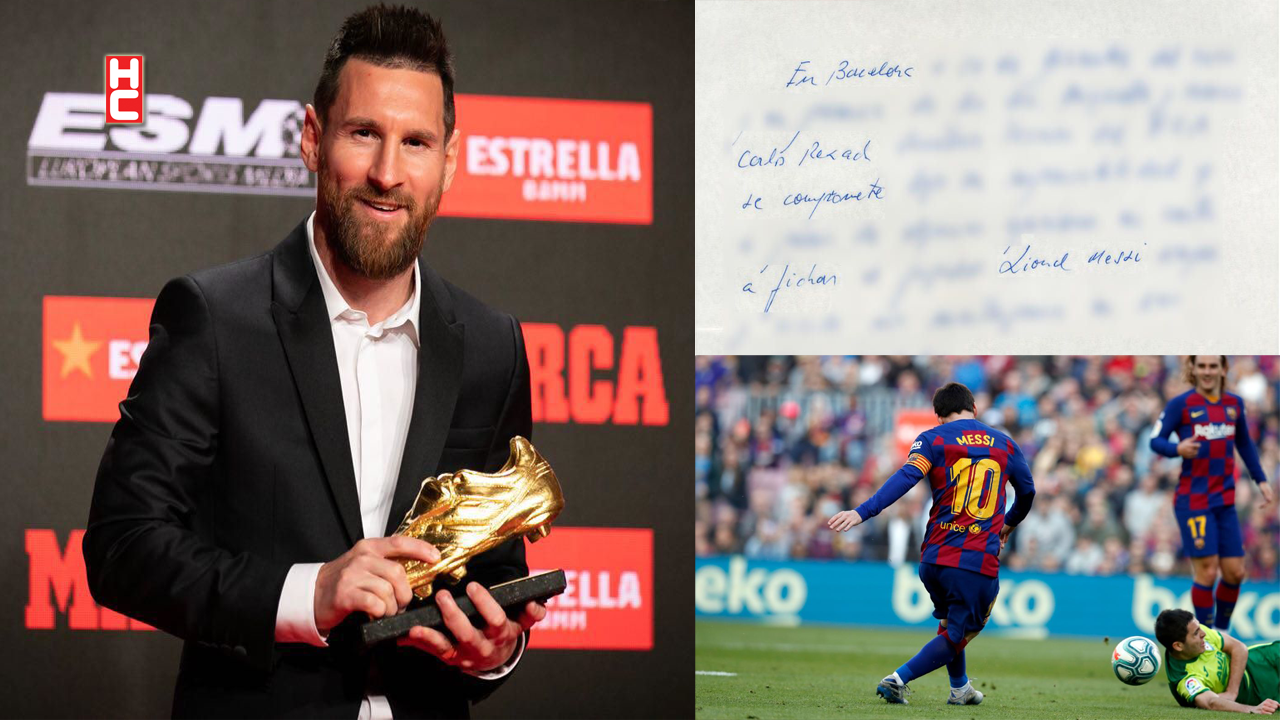Messi’nin Barcelona'daki ilk sözleşmesinin imzalandığı peçete, açık artırmada satılacak!