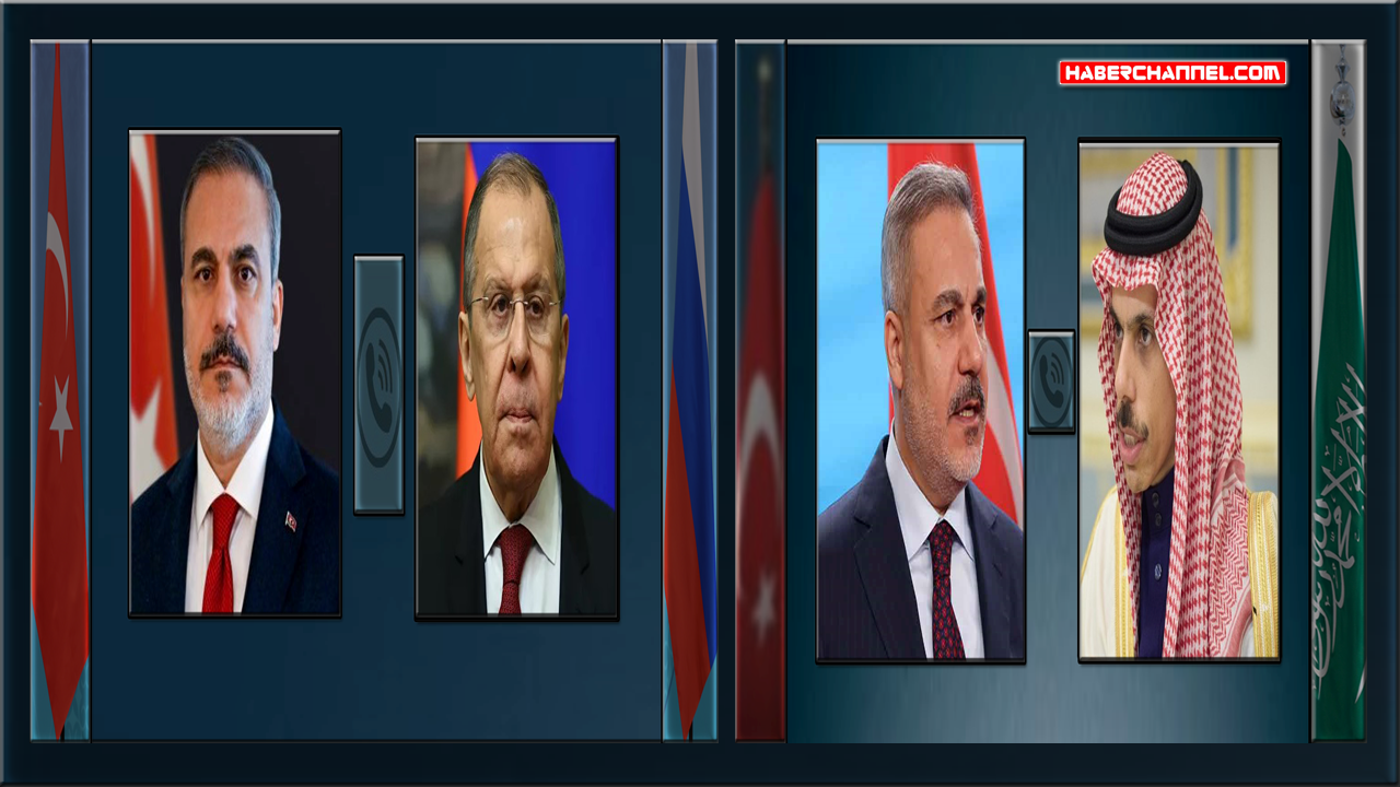Dışişleri Bakanı Hakan Fidan, Rusya Dışişleri Bakanı Sergey Lavrov ve Suudi Arabistan Dışişleri Bakanı Faysal bin Ferhan Al Suud ile bugün telefon görüşmeleri gerçekleştirdi.