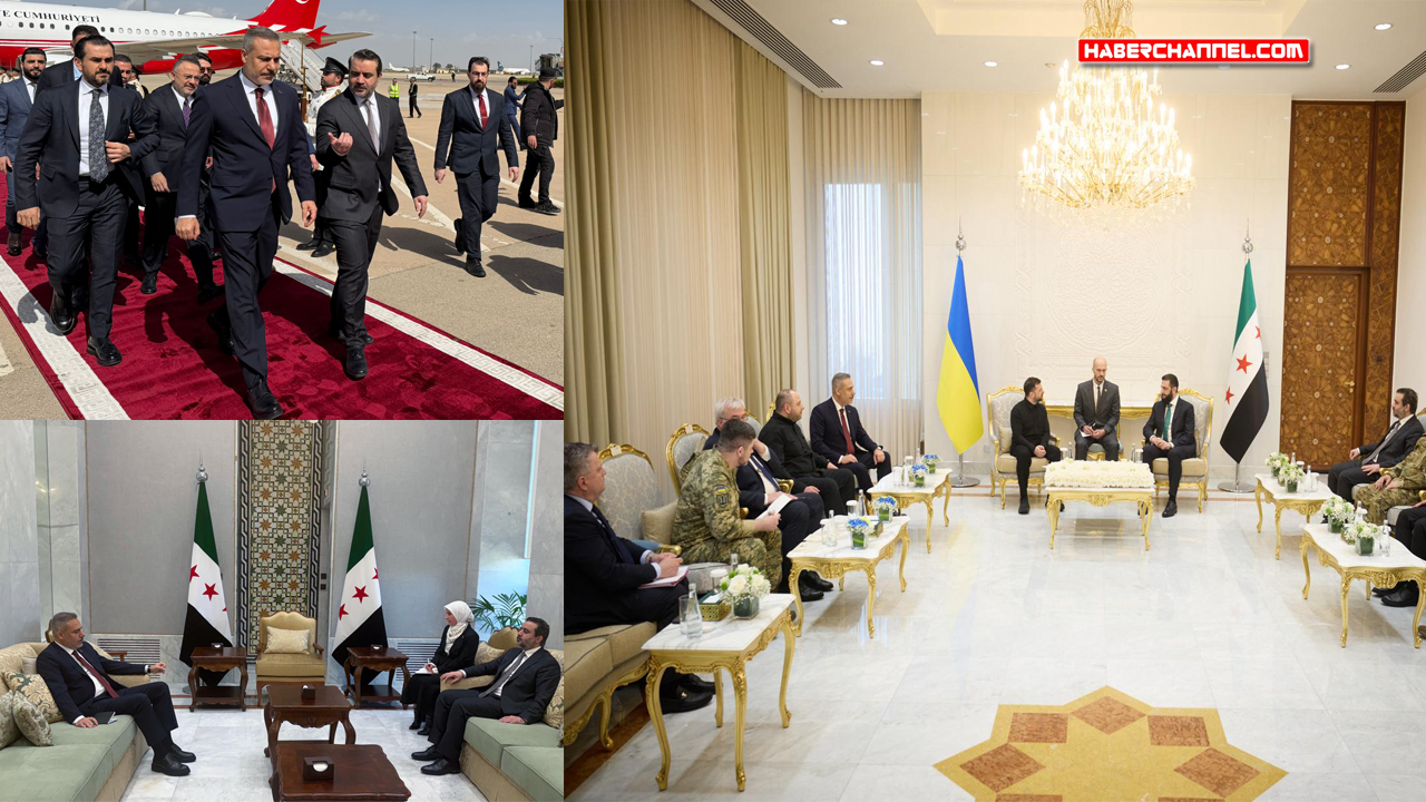 Bakan Hakan Fidan, Suriye'de Zelenski ve Şara ile görüştü