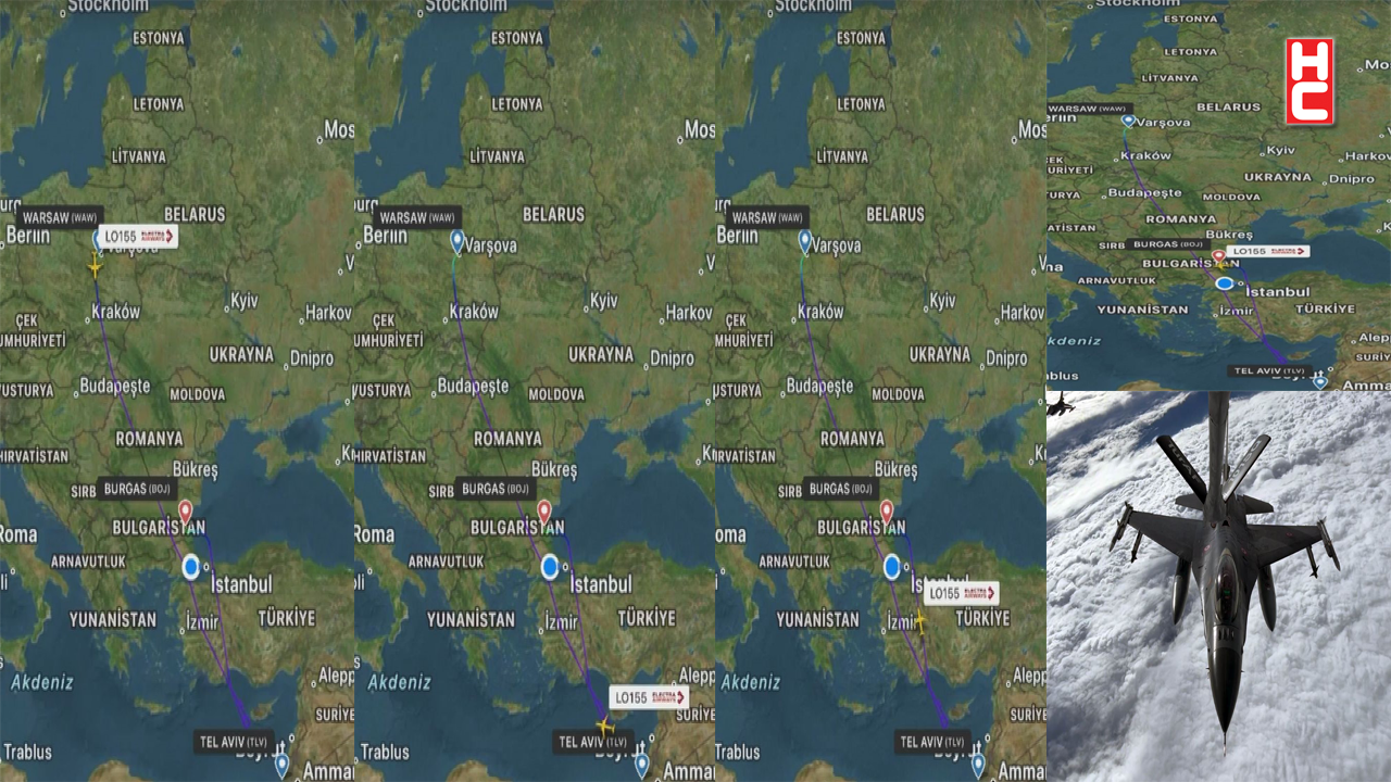 Pilot, uçak kaçırılma ikazı yayınladı; Türk Hava Sahası’nda 2 adet F-16 savaş uçağı eşlik etti