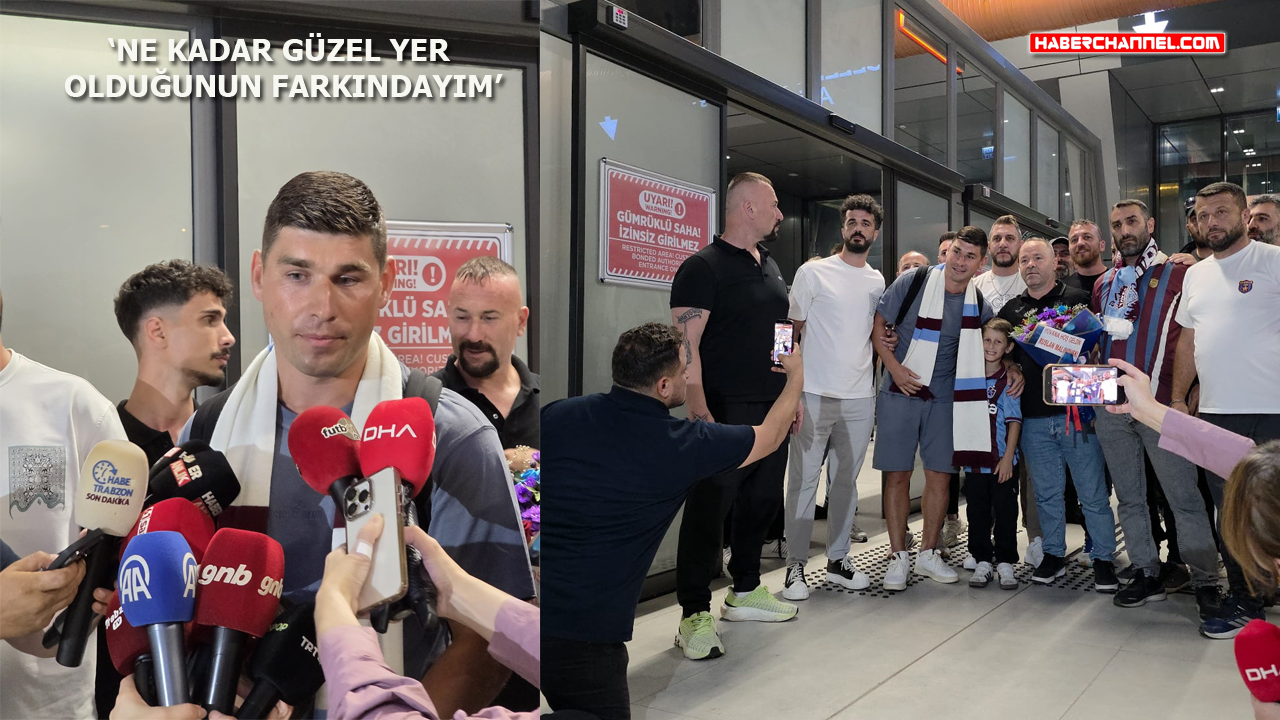 Trabzonspor'un yeni transferi Ruslan Malinovskyi kente geldi