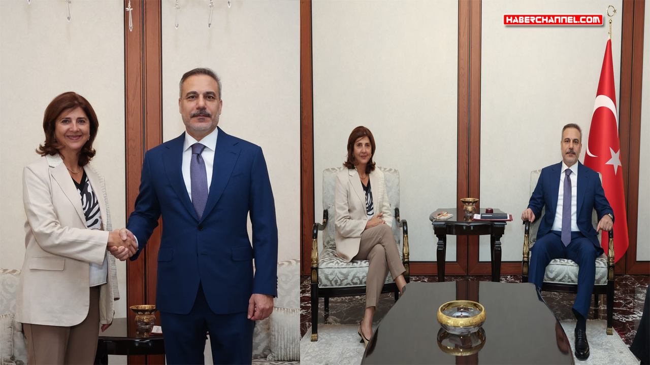 Bakan Hakan Fidan, BM Genel Sekreterinin Kıbrıs Şahsi Temsilcisi María Cuellar kabul etti