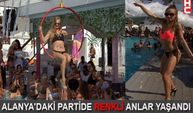 ALANYA'DAKİ PARTİDE RENKLİ ANLAR YAŞANDI