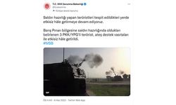 MSB: PKK/YPG'li 3 terörist etkisiz hale getirildi