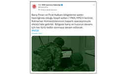 MSB:"Saldırı hazırlığında olan 7 PKK/YPG'li terörist, etkisiz hale getirildi"