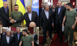 Üçlü Zirve sonrasında ortak basın toplantısından kareler