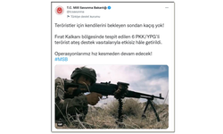 MSB: "6 terörist etkisiz hale getirildi"