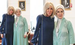 Emine Erdoğan, Türkevin'de Fransız First Lady Brigitte Macron ile görüştü