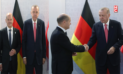 Cumhurbaşkanı Erdoğan, Almanya Şansölyesi Olaf Scholz’u kabul etti
