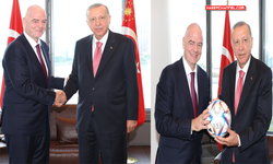 Cumhurbaşkanı Erdoğan ile Infantino arasında gülümseten futbol diyaloğu...