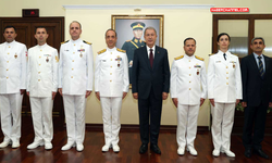 Milli Savunma Bakanı Akar, Oramiral Tatlıoğlu ve bahriyelileri kabul etti