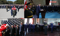 Devlet erkanı Anıtkabir'i ziyaret etti...