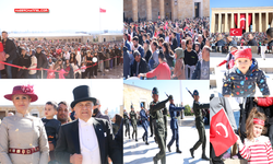Anıtkabir'de Cumhuriyet Bayramı coşkusu...