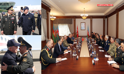 Bakan Hulusi Akar beraberindeki TSK komuta kademesi ile Azerbaycan’da