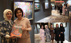 Emine Erdoğan, Semerkant’ta Özbekistan’ın Renkleri Sergisi’ni ziyaret etti...