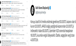 Gelir İdaresi Başkanlığı: "Bağış ve yardımlar vergiden değil, matrahtan düşülmektedir"