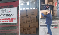 Sinbo ailesi deprem bölgesine tırlarla soba gönderdi...