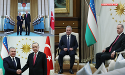Cumhurbaşkanı Erdoğan, Özbekistan Cumhurbaşkanı Mirziyoyev ile bir araya geldi...