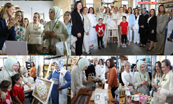 Emine Erdoğan, Kıbrıs Türk Girişimci Kadınlar Kooperatifi üretim ve satış merkezini ziyaret etti...