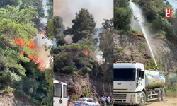Antalya'da orman yangını...