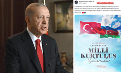 Cumhurbaşkanı Erdoğan, 'Azerbaycan Milli Kurtuluş Günü'nü kutladı