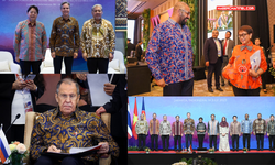Dışişleri bakanlarının geleneksel Endonezya gömlekleri dikkat çekti...