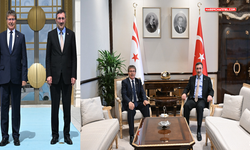 Cumhurbaşkanı Yardımcısı Cevdet Yılmaz, KKTC Başbakanı Ünal Üstel ile bir araya geldi
