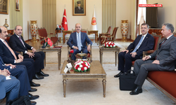 TBMM Başkanı Numan Kurtulmuş, Ürdün Başbakan Yardımcısı Ayman Safadi'yi kabul etti