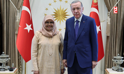 Cumhurbaşkanı Erdoğan, Birleşmiş Milletler Habitat İcra Direktörü Sharif'i kabul etti