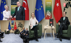 Cumhurbaşkanı Erdoğan, Litvanya'da AB Komisyonu Başkanı Ursula Leyen ile görüştü