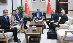 Cumhurbaşkanı Yardımcısı Yılmaz, AB Türkiye Delegasyonu Başkanı Meyer-Landrut ile görüştü...