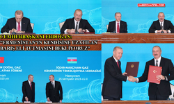 Cumhurbaşkanı Erdoğan, Nahçivan'da mevkidaşı Aliyev ile basın toplantısı düzenledi